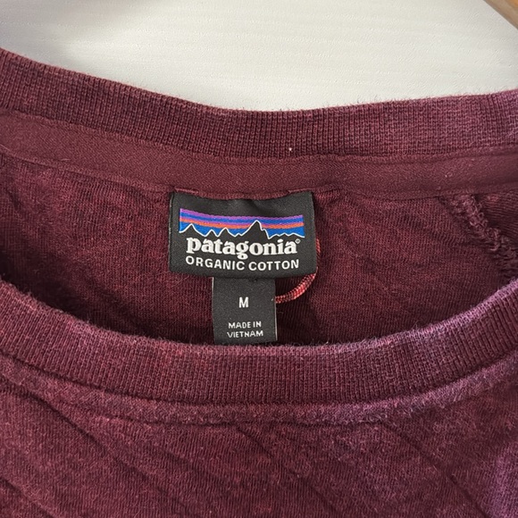 Patagonia Organic Cotton Quilted Crew Size M - Picture 4 of 7